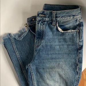 Pilcro & letterpress Anthropologie slim boy jeans